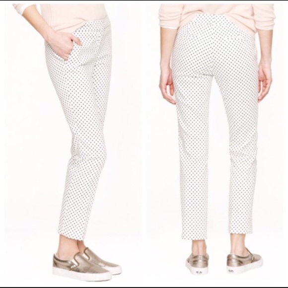 J. Crew 10 Campbell Ankle Pant Triangle Print - Picture 2 of 6